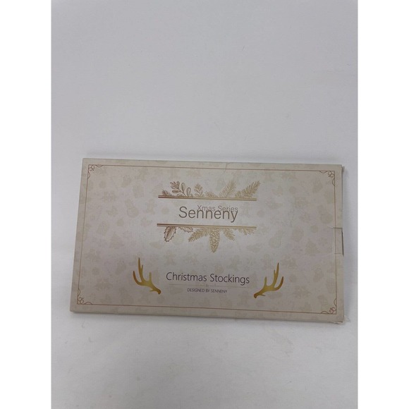 Senneny Pet Dog Christmas Stocking Burlap Lace Black White Check NEW Bone - Picture 7 of 8